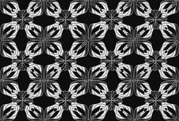 Seamless pattern design with floral background elements, beautiful ornaments