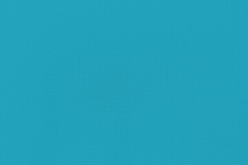 Turquoise color homogeneous background with a textured surface. Gray fabric.