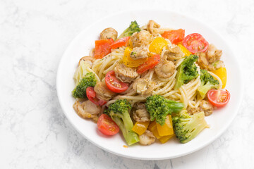 ホタテのスパゲティ