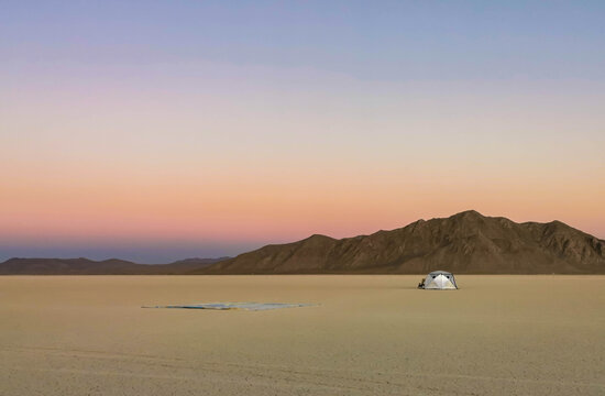 Desert Sunrise Sunset Cracked Earth Playa Dirt Dust Sand Landscape Lunar Black Rock