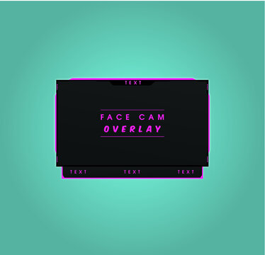 Esport streaming face cam design - VECTOR