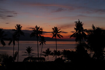 sunset on the beach
