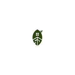 Initial Letter SG Real estate Simple Leaf Logo Design Template