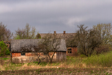 Country houses in the Latvian countryside