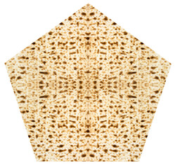Traditional Jewish Matzoth sheet for the Passover Seder.