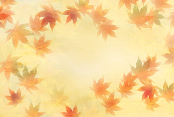 Fototapeta premium 紅葉 もみじ 秋 背景