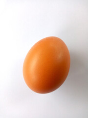 1 separate egg on a white background