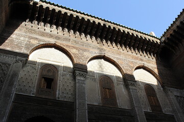 Obraz premium The ancient architecture has beautiful sunlight.