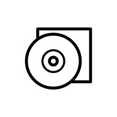 disk icon logo illustration design