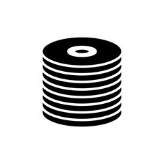 disk icon logo illustration design