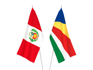 Seychelles and Peru flags