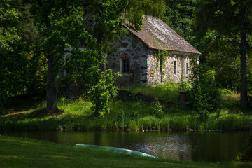 Country houses in the Latvian countryside