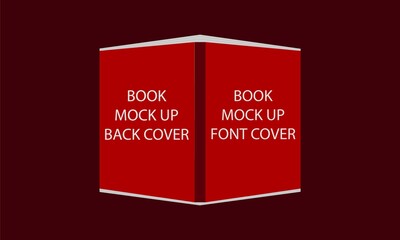 Book cover mockup design vector
