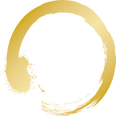 ブラシで書いた円