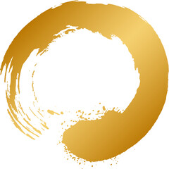 ブラシで書いた円