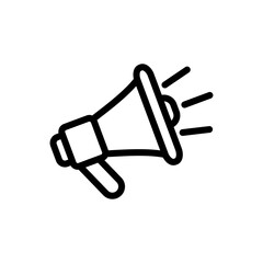 megaphone icon logo illustration design