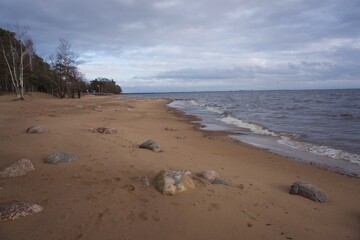 footprints on the beach