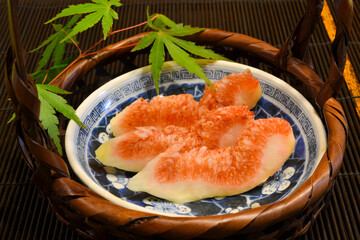 夏の和風デザートいちじく
