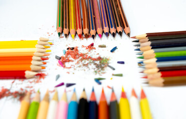 Different arranged colored like square