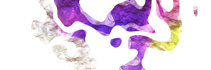 creative modern shaped figure background element with surface texture and moderate violet, antique white and pastel violet colors on white background