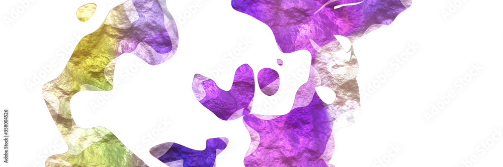 Aufkleber abstract modern shaped figure background element with surface texture and medium orchid, wheat and moderate violet colors on white background