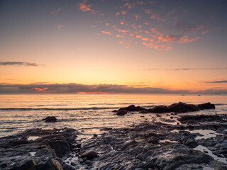 Obraz premium Golden Seaside Sunrise