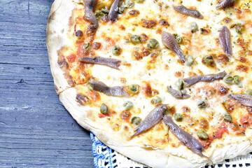 Sicilian anchovy pizza