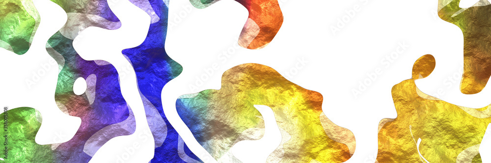 Poster modern shaped abstract figure background element with surface texture and dark khaki, golden rod and