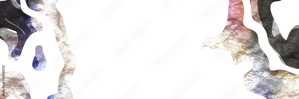 Poster creative modern shaped figure background element with surface texture and pastel gray, dark slate gr