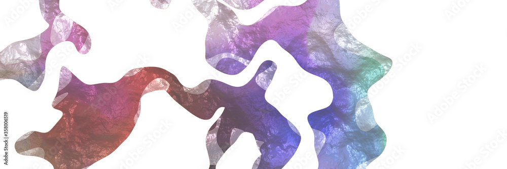Poster modern shaped abstract figure background element with surface texture and light slate gray, pastel purple and pastel brown colors on white background