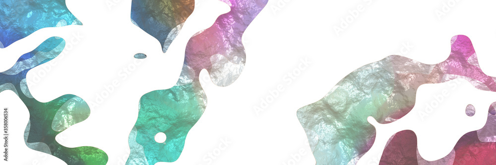 Poster modern shaped abstract figure background element with surface texture and dark gray, blue chill and antique fuchsia colors on white background