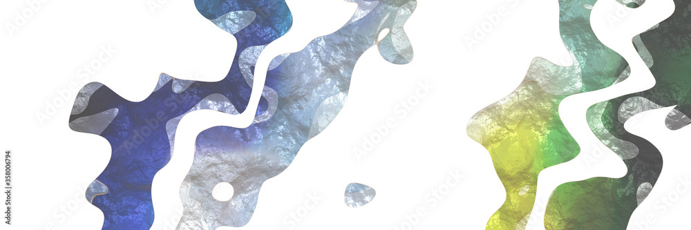 Poster creative modern shaped figure background element with surface texture and slate gray, tea green and 