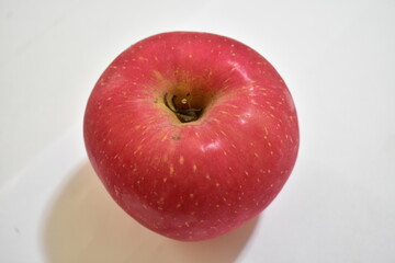 red apple on a white background