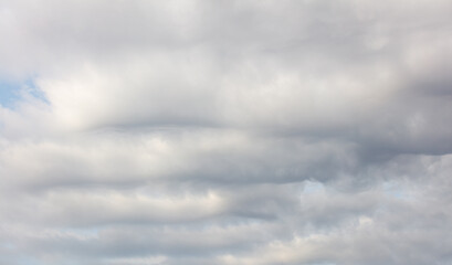 Background of gray cotton clouds