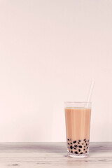 Tapioca drink. Brown.　タピオカドリンク  ブラウン