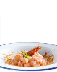 Ibiza red shrimp tartar with mint