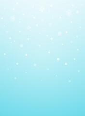 Clouds background and flat snowflakes and dots. Vector illustration. EPS 10.