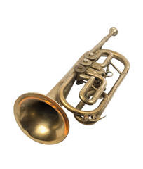 Old golden trumpet