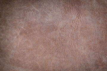 Natural brown leather texture, useful as a background. Color luxury fabric with pattern rough cloth surface. Weathered antique grain animal.