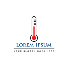 thermometer logo , temperature logo vector