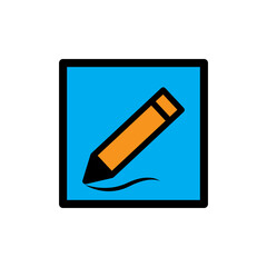 sign up icon, edit icon, pencil icon. design vector