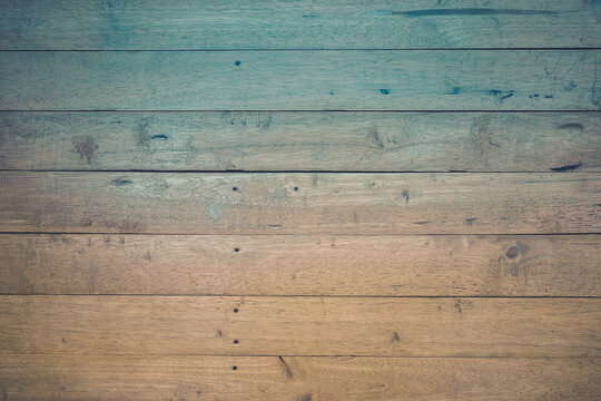 Above View Of Brown Panel Wooden Texture Background. Old Striped Wood Lumber Wall. Vintage Board Floor Natural Pattern. The Surface Of The Table Plank Teak. Top View