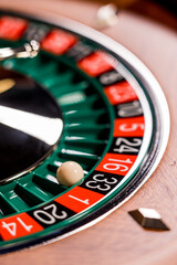 Obraz premium Roulette table close up at the Casino