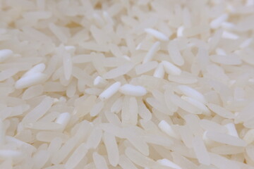 close up of white rice