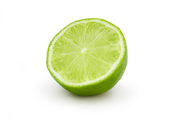 Fresh lime cut in half.
