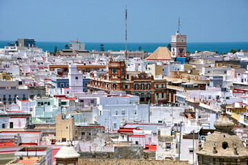 The City of Cadiz Spain Andalusia from the perspective of different viewpoints
