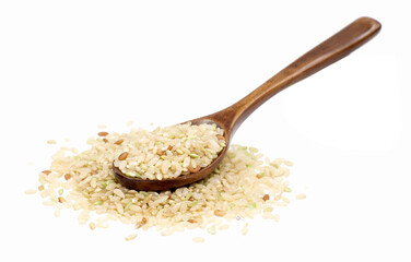 rice in a wooden 