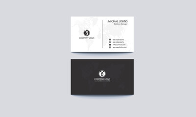 Business cards and Modern Creative and Clean template.