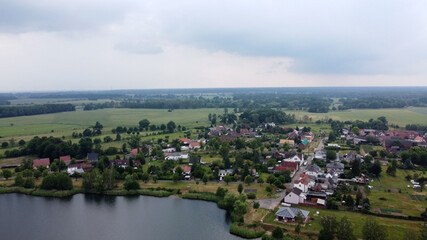 Drohnenflug über Sollnitzer See Dessau-Roßlau, Sachsen-Anhalt, Deutschland 2020