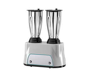 double blender isolated on white